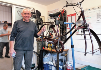 YPL’s Bike Shop Keeps Andy Busy!